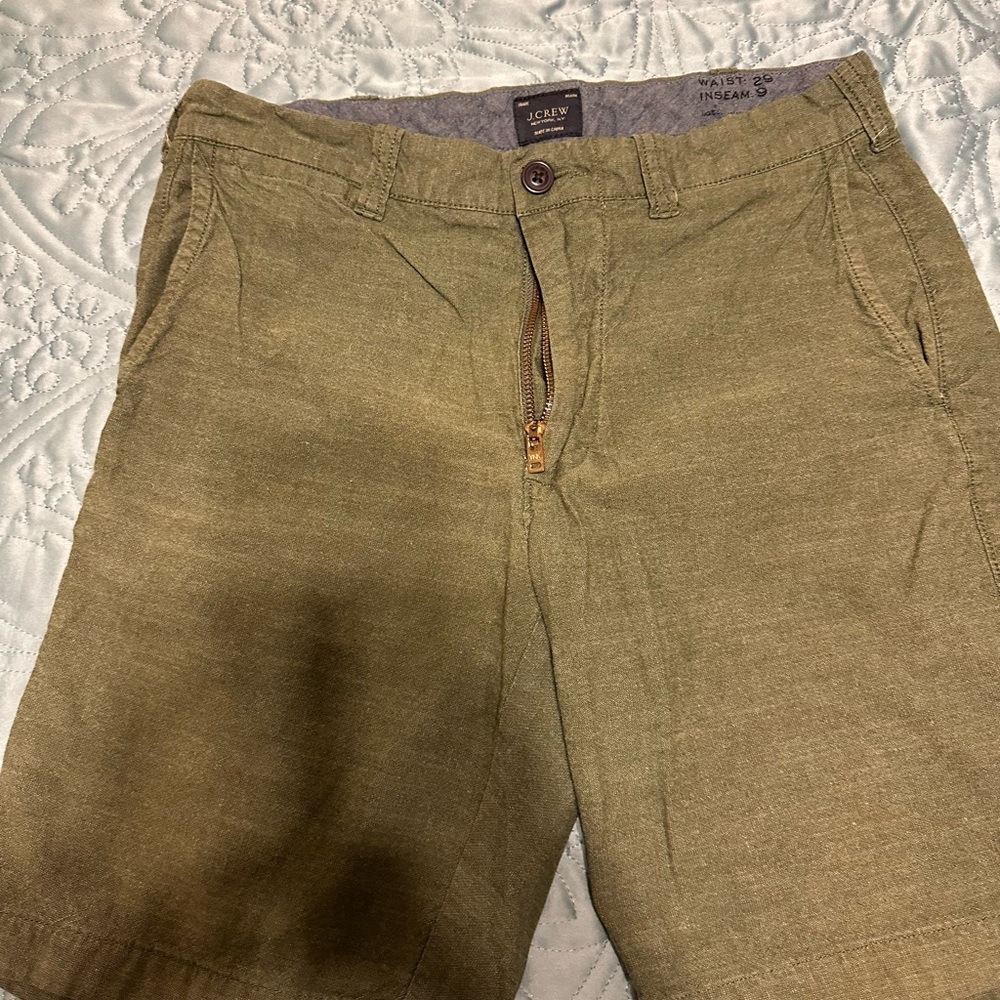 J. Crew Khaki Men's Flat Front Shorts bin5